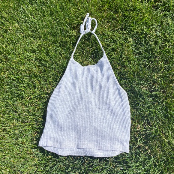 Brandy Melville Grey Crop Top - Picture 1 of 3